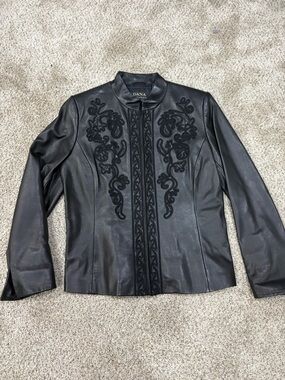 DANA BUCHMAN レザージャケット Dana Buchman Leather Jackets for Women on Sale up to 90% Off: Poshmark